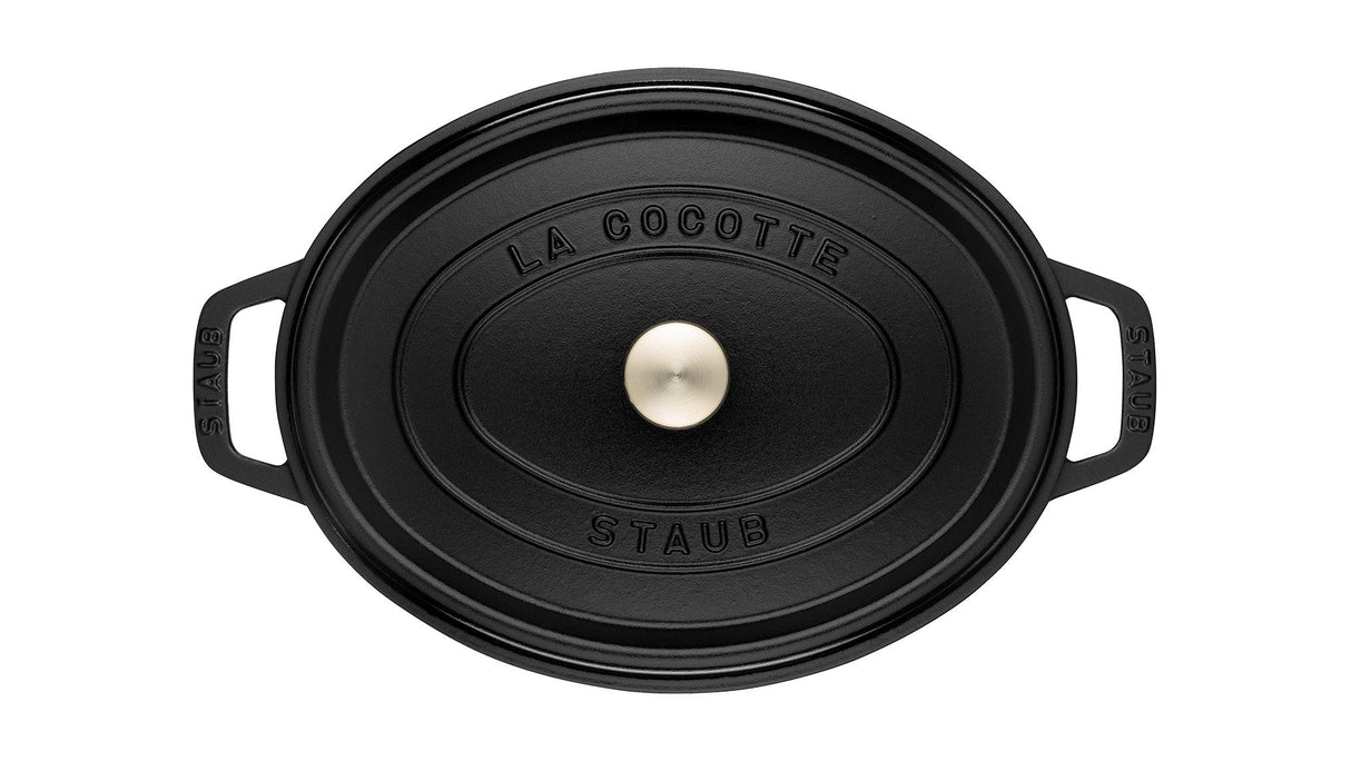 Staub La Cocotte 41cm Oval Schwarz, Gusseisen