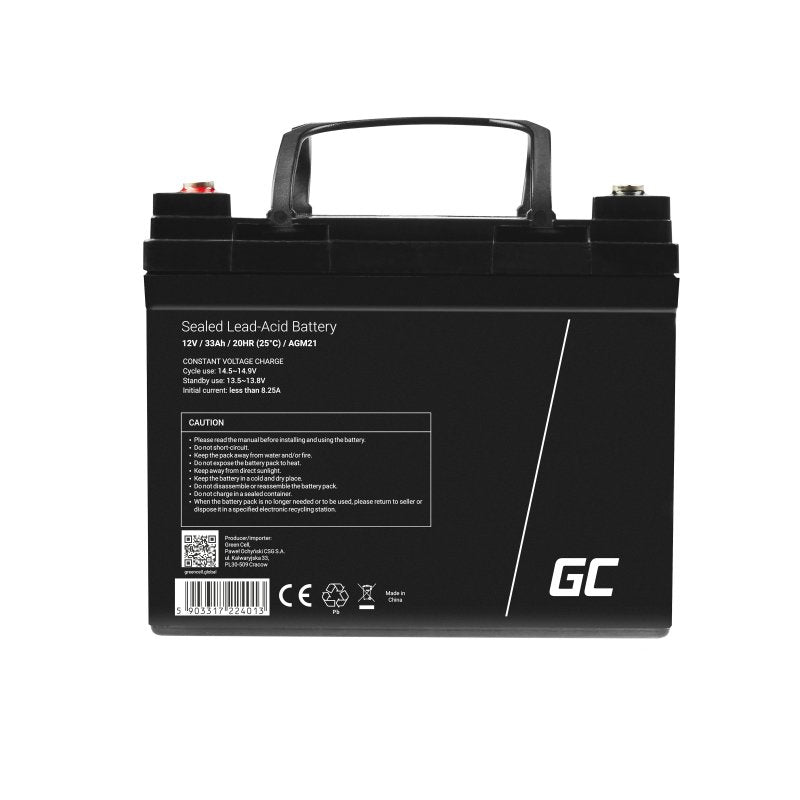 EAN 5903317224013 - Green Cell AGM21 batería para sistema ups Sealed Lead Acid (VRLA) 12 V 33 Ah imagen 4