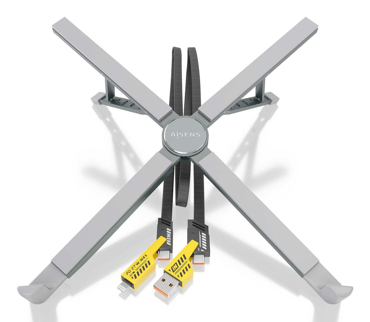 EAN 8435739902936 - AISENS ASUC-4P021-GR soporte para ordenador portátil Soporte para ordenador portátil y tableta 38,1 cm (1 imagen 2