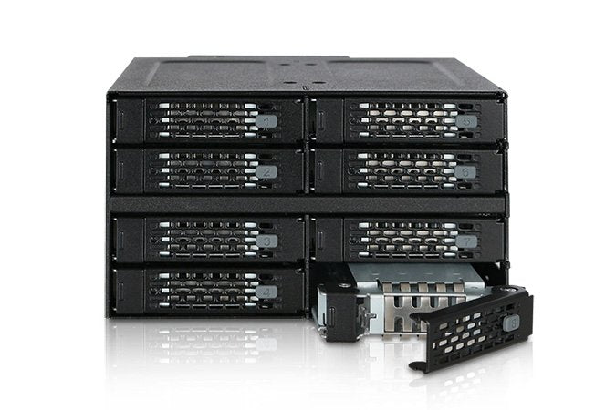 EAN 4713227445085 - Icy Dock MB508SP-B panel bahía disco duro 2x 5,25" Panel de instalación Negro imagen 6