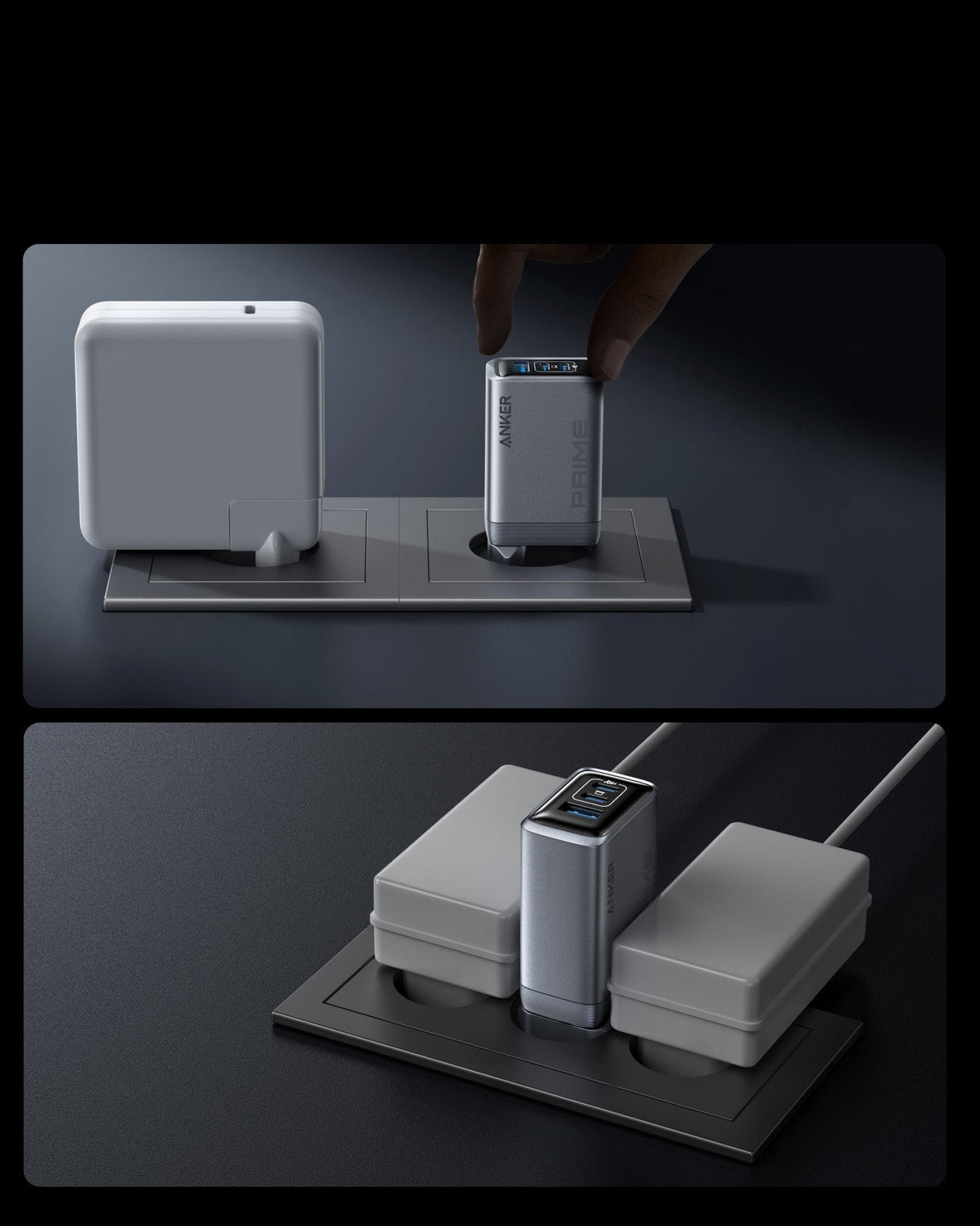 Cargador Anker Prime Charger(100w 3 Ports Gan)