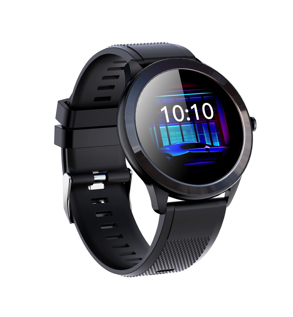 Smartwatch Leotec 1,28" Multisport Wave Negro Pantalla Redonda