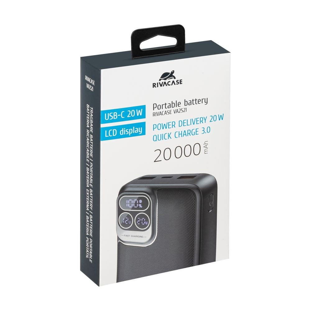 EAN 4260709011943 - Rivacase VA2521 batería externa Polímero de litio 20000 mAh Gris imagen 5