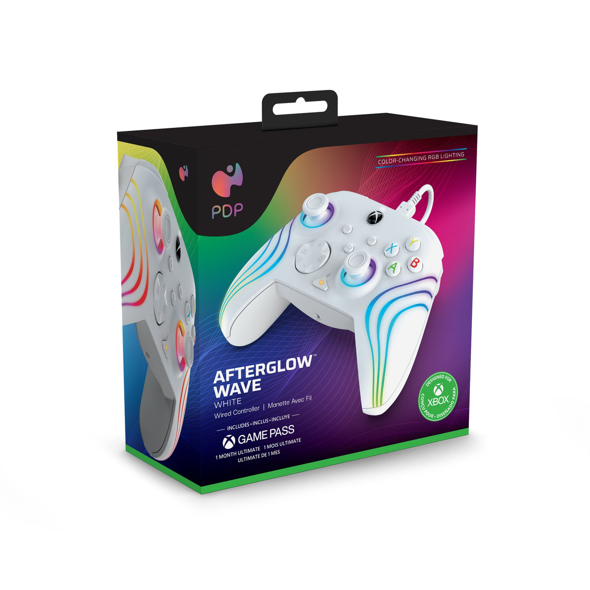 Controller Wired Afterglow Wave Blanco