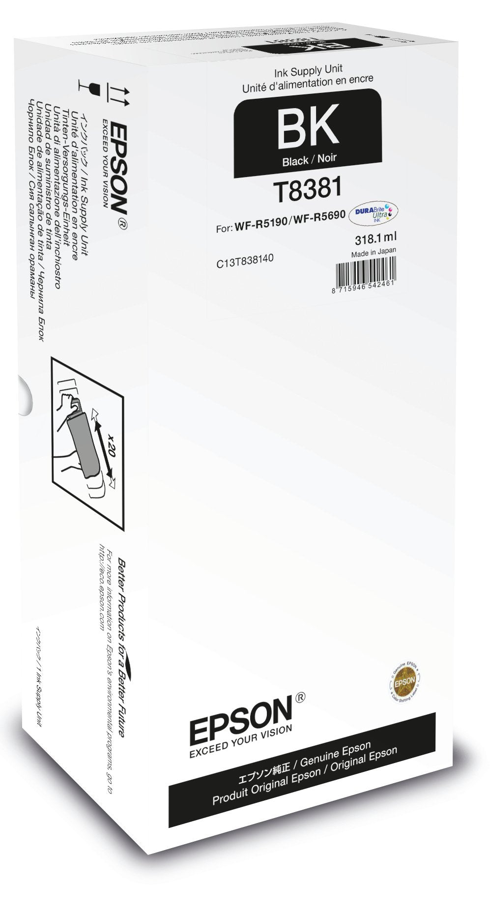 EAN 8715946542461 - Epson T8381 cartucho de tinta 1 pieza(s) Original imagen 1