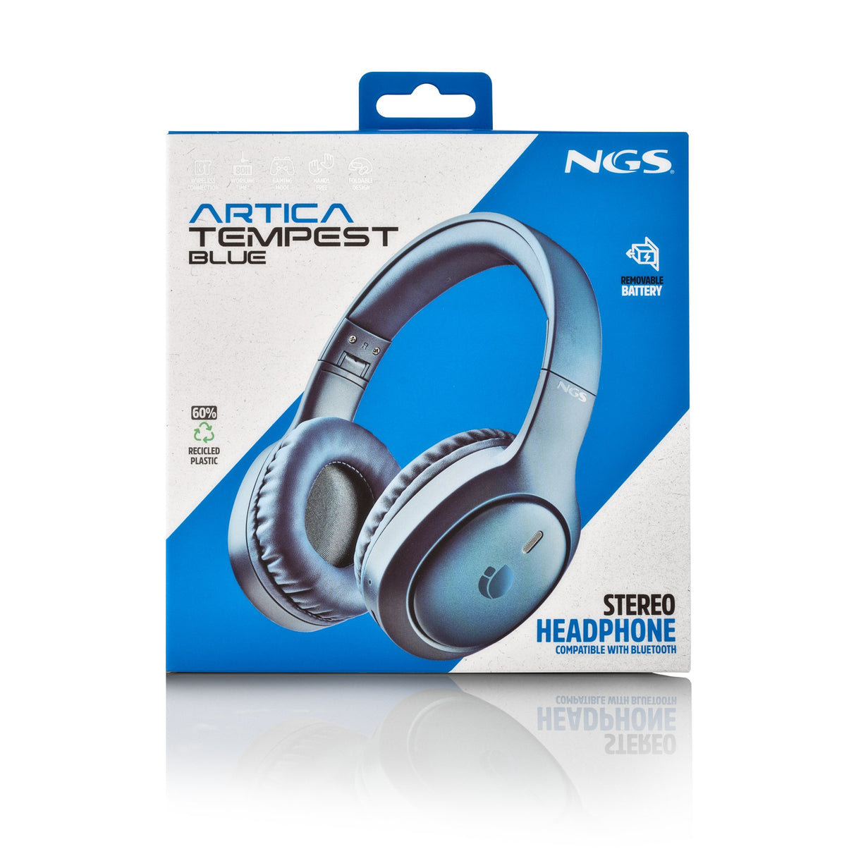 EAN 8435430628708 - NGS Artica Tempest Blue Auriculares Inalámbrico y alámbrico Diadema Llamadas/Música USB Tipo C Bluetooth imagen 7
