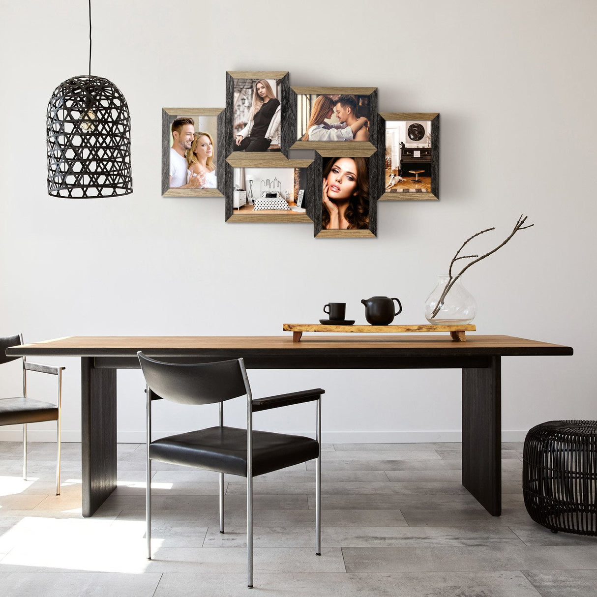 Zep Vercelli Black 6x10x15 Wood Gallery Dn688b