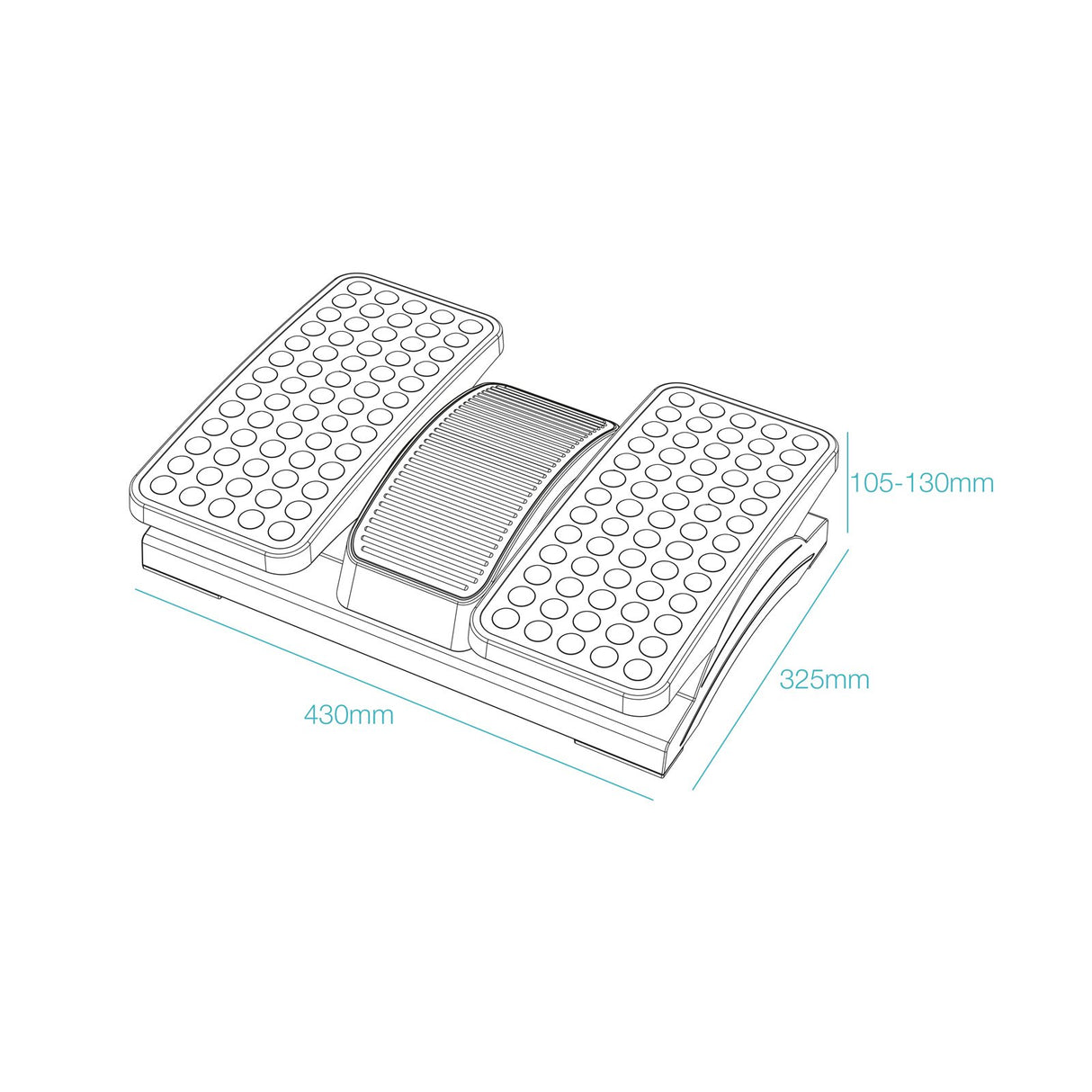 EAN 8433281016934 - TooQ TQFR0605-B soporte para el apoyo de pies imagen 6