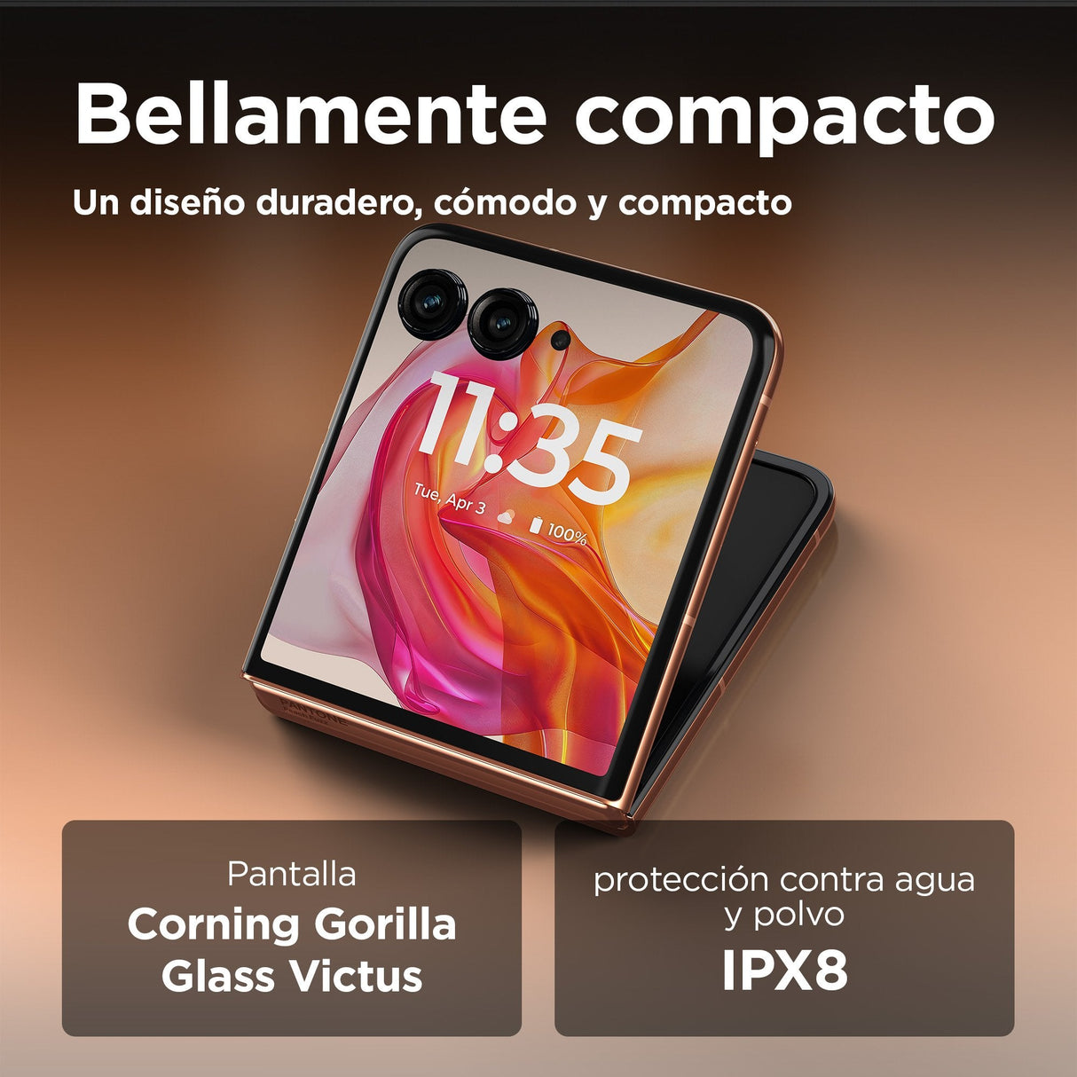 Smartphone Motorola Moto Razr 50 Ultra 12g/512gb Peach Fuzz