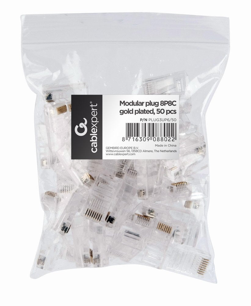 Gembird Conector Rj45 Cat5 50uds Plug3up6/50