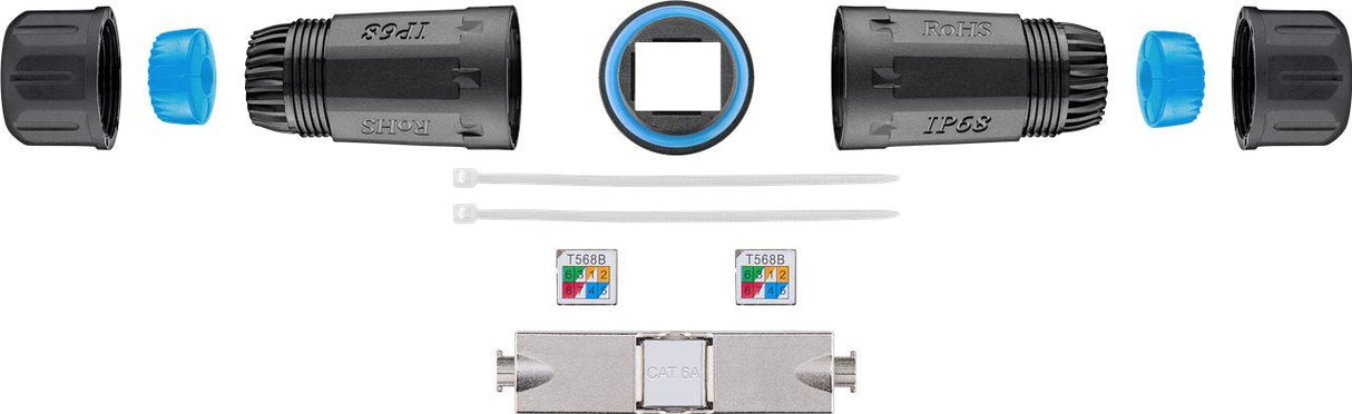 Conector Goobay Para Cable De Red Cat.6a Stp Sin Herramientas 44414