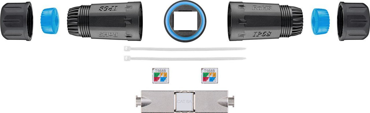EAN 4040849444142 - Goobay 44414 conector IDC Negro, Azul imagen 4