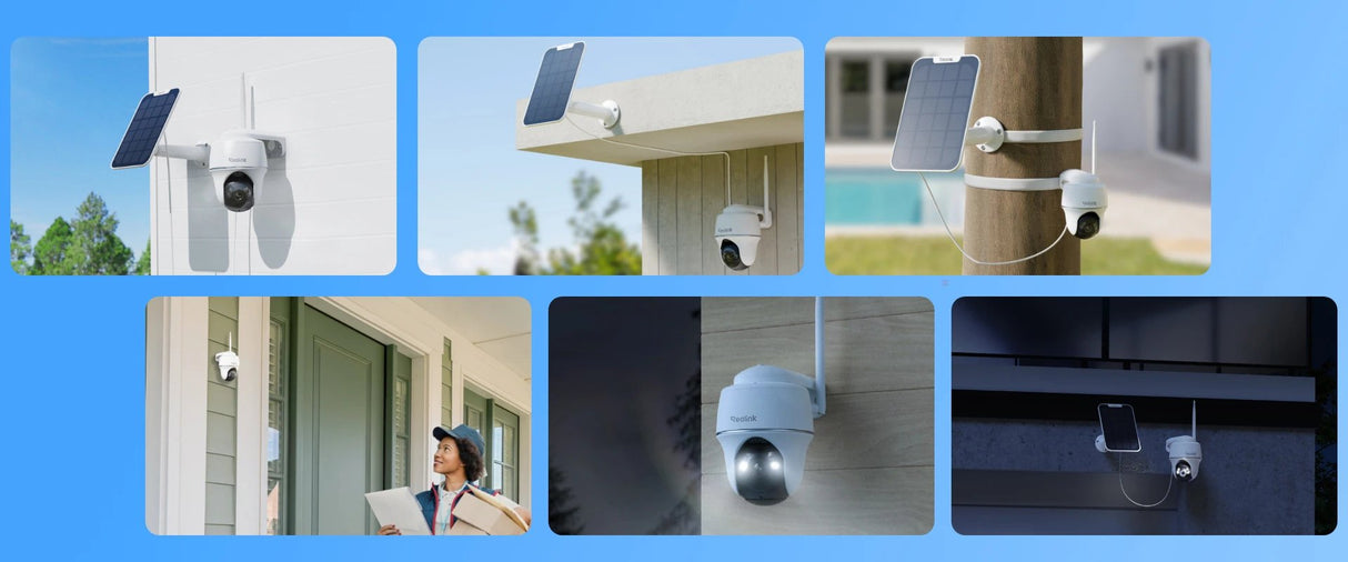 Reolink B430 Outdoor Camera With Solar Panel- White