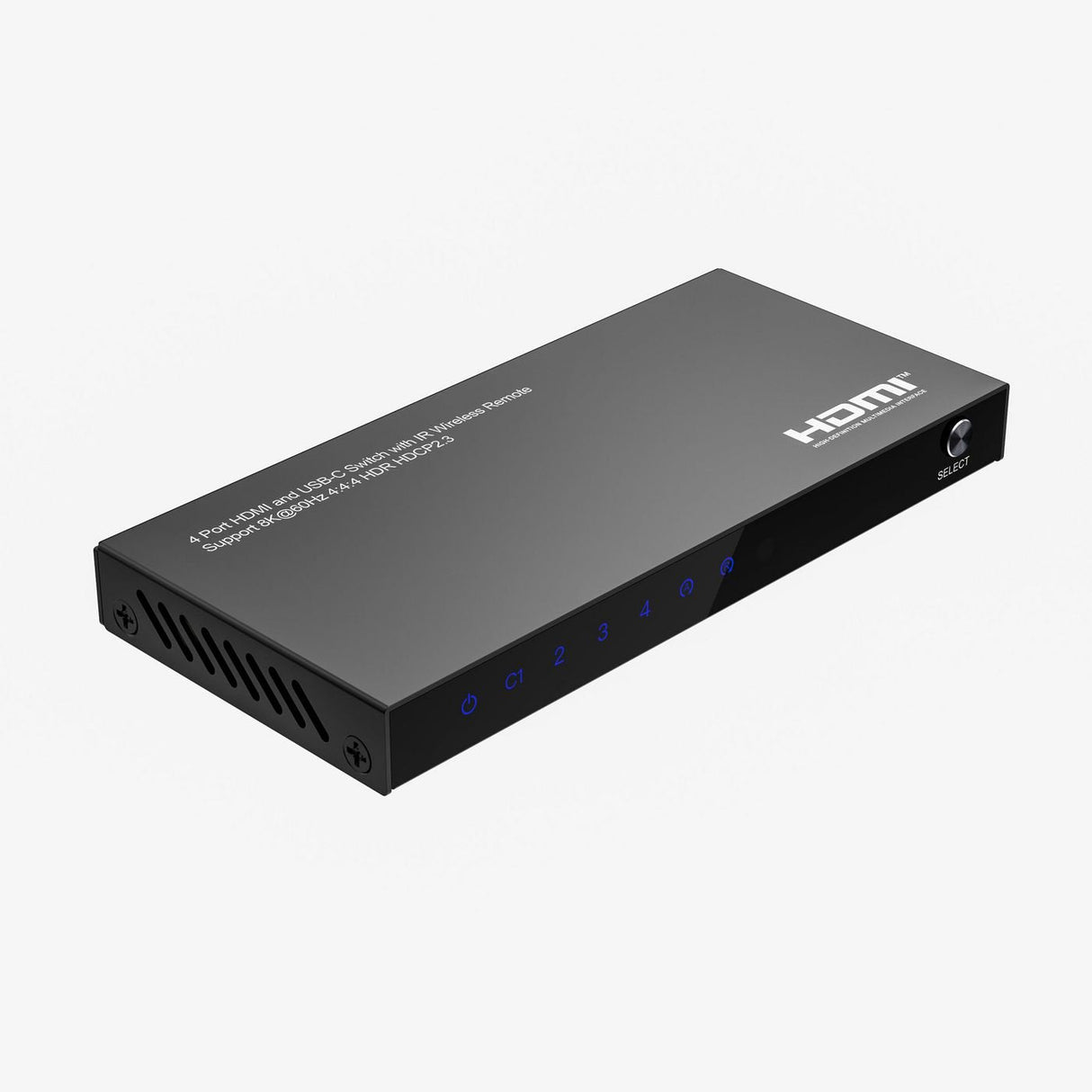 8k@60hz Usb-C And Hdmi Switch 4x1, Hdcp 2.3, W/ Remote