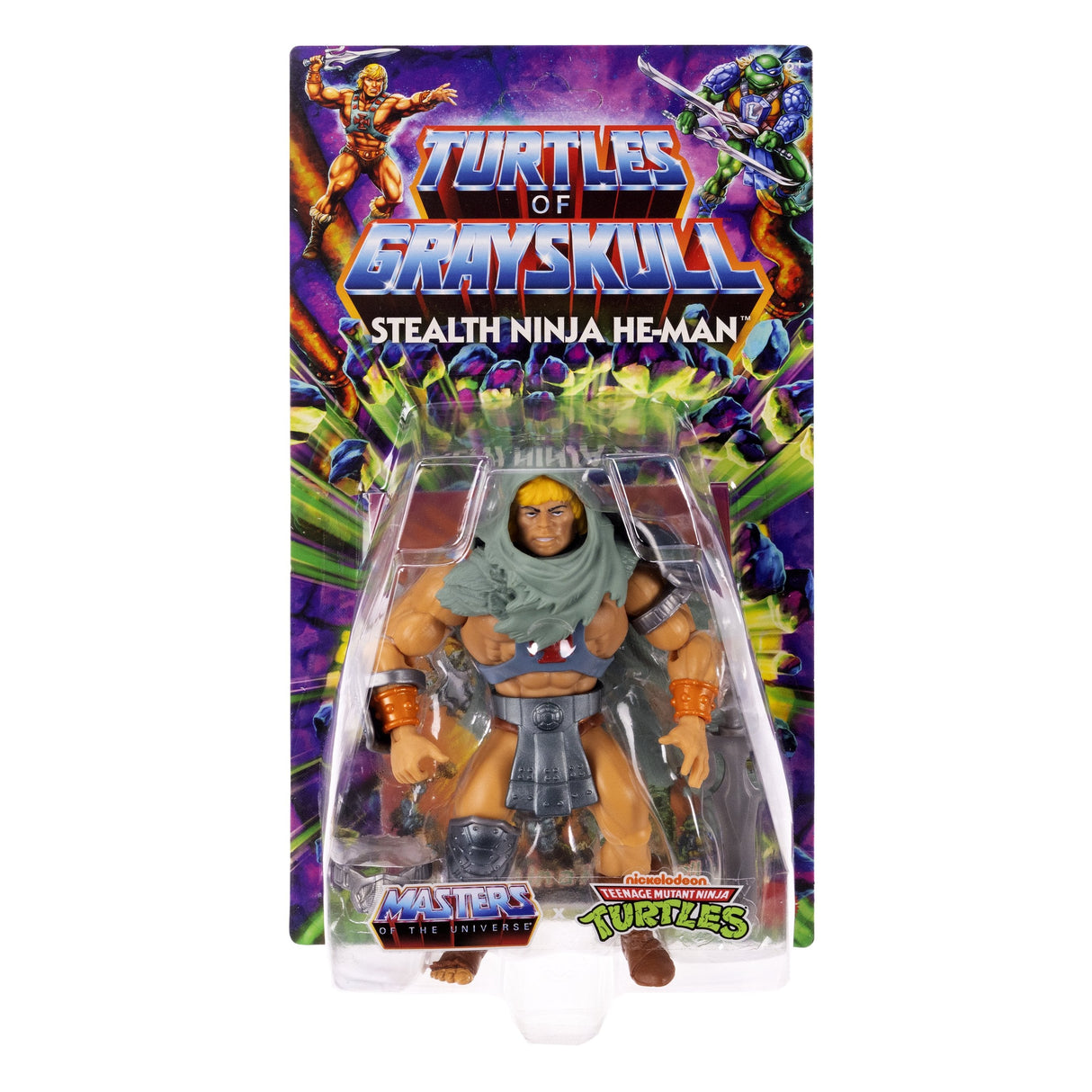 Figura De Juguete Mattel Masters Of The Universe Origins Turtles Of Grayskull Stealth Ninja He-Man Hth18
