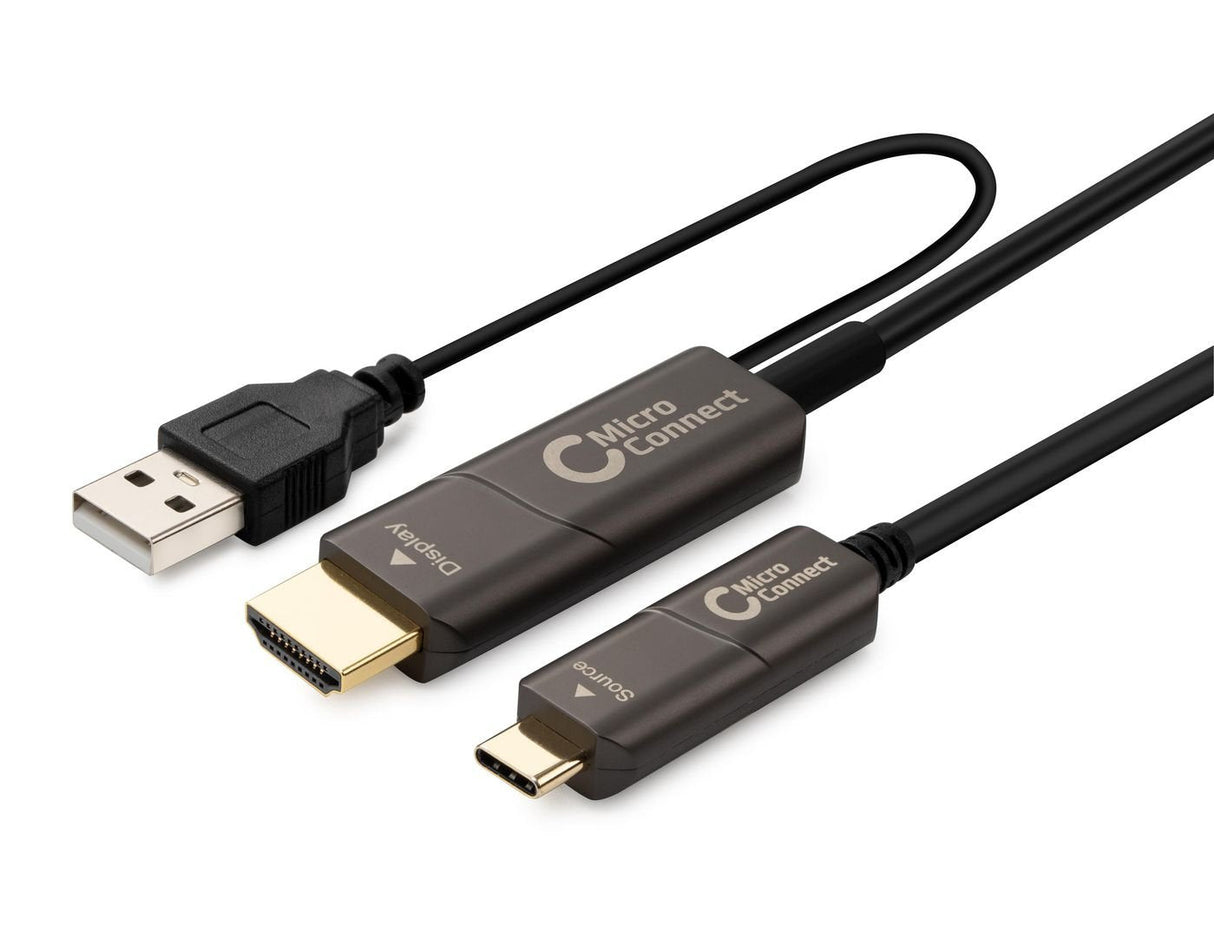 EAN 5706998942388 - Microconnect USB3.1CHDMI15OP adaptador de cable de vídeo 15 m USB Tipo C HDMI Negro imagen 1
