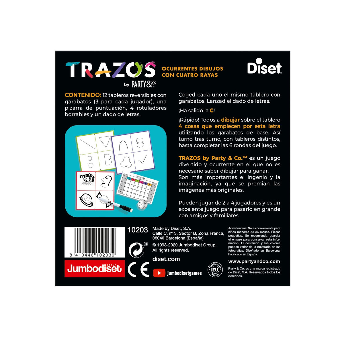 Juego De Mesa Party & Co. Trazos Pegi 8