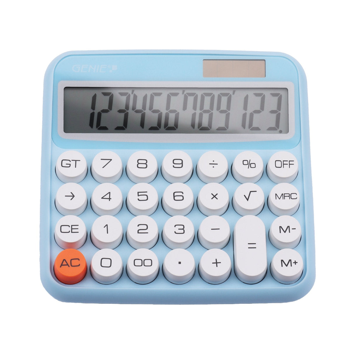 Calculadora Genie 612 B Escritorio Básica Azul