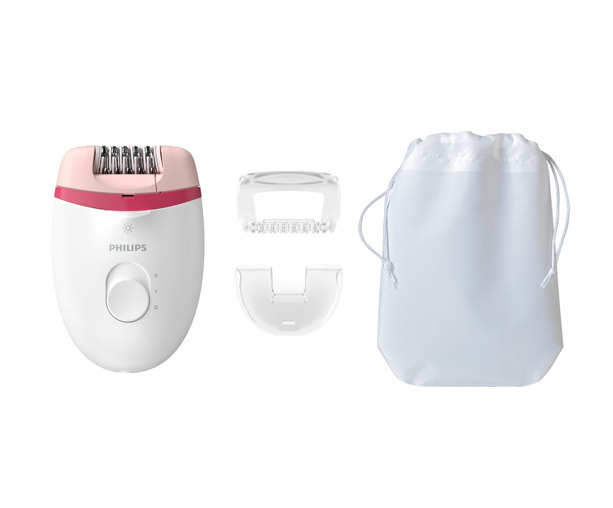 EAN 8710103883975 - Philips Satinelle Essential BRE255/00 depiladora Rosa, Blanco imagen 1