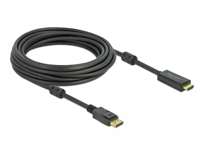 Delock Cable Displayport 1.2 -> Hdmi 4k 30 Hz 7m Negro