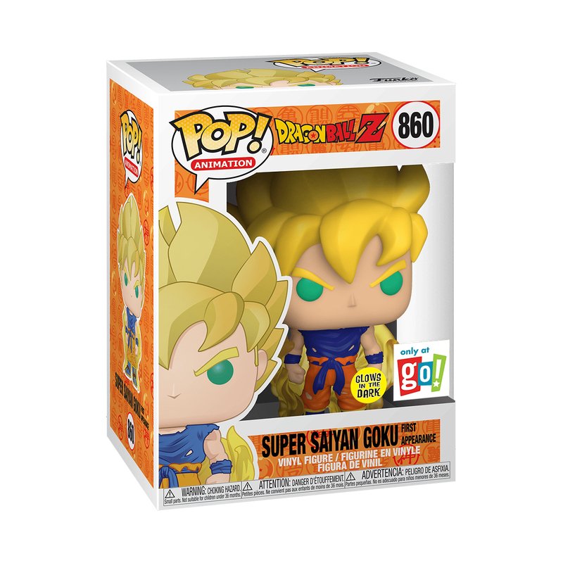 Funko Pop Super Saiyan Goku 860 - Dragon Ball Z Edición Especial Brillante En La Oscuridad - 889698503372