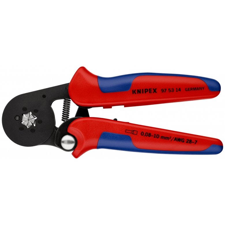 EAN 4003773048497 - Knipex 97 53 14 SB crimpadora Herramienta para prensar Negro, Azul, Rojo imagen 1