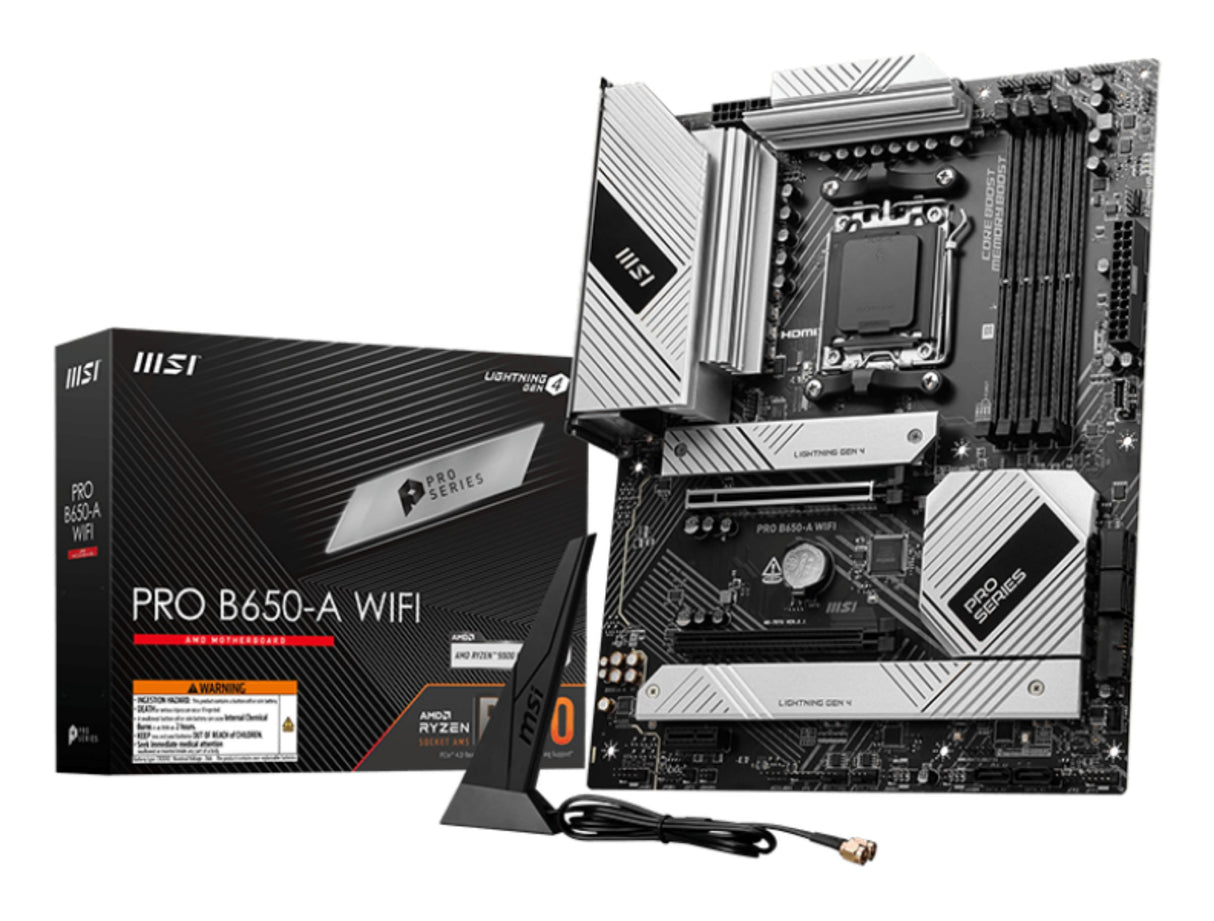 EAN 4711377246217 - MSI PRO B650-A WIFI placa base AMD B650 Zócalo AM5 ATX imagen 1