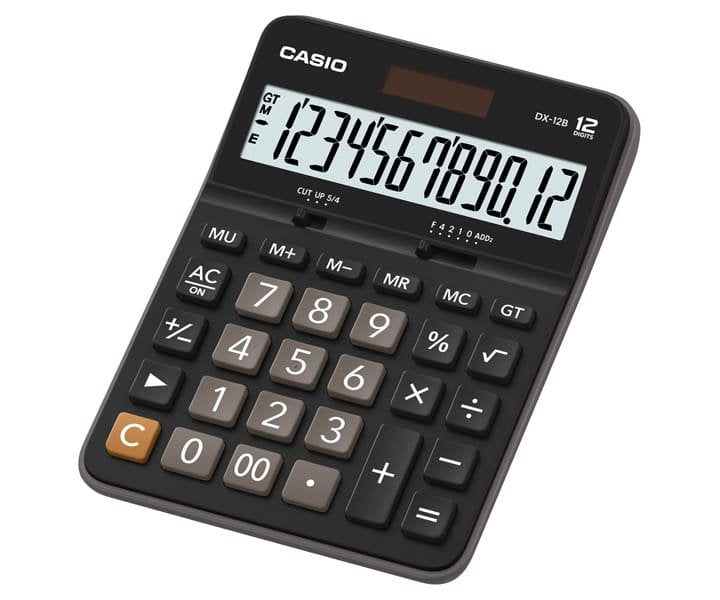 Casio Calculadora 12 Dígitos Negro Dx-12b