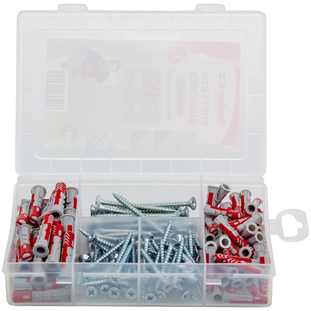 EAN 4048962264944 - Fischer 538622 tornillo de anclaje y taco 80 pieza(s) Juego de enchufes de pared y tornillos imagen 3