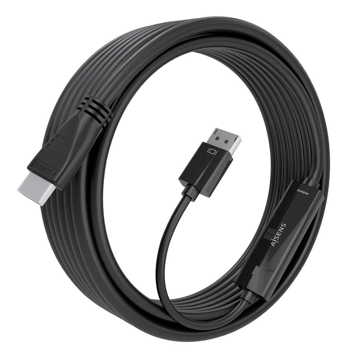 Aisens Cable Conversor Displayport A Hdmi 4k@60hz, Dp/M-Hdmi/M, Negro, 5.0m