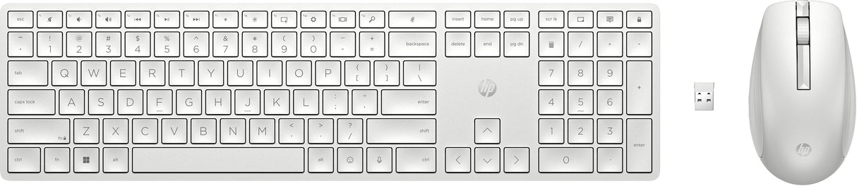 EAN 196188142189 - HP 650 Wireless Keyboard and Mouse Combo teclado Ratón incluido Hogar RF inalámbrico Blanco imagen 1