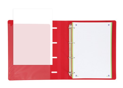 Oxford &You Carpeta 4 Anillas Europeanbinder Polyfoam C/ Recambio 100h 5x5 A4+ Rojo