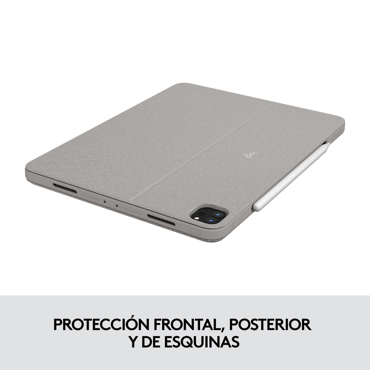 Funda + Teclado Español Logitech Combo Touch Sand Para Ipad Pro 12.9" (5 Gen)
