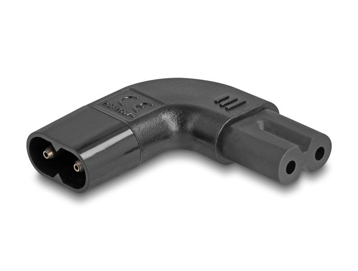 Delock 80475 Adaptador De Poder Iec 60320 - C8 A C7, Macho / Hembra, 2,5 A, 90° Ángulo Izquierdo / Ángulo Derecho.