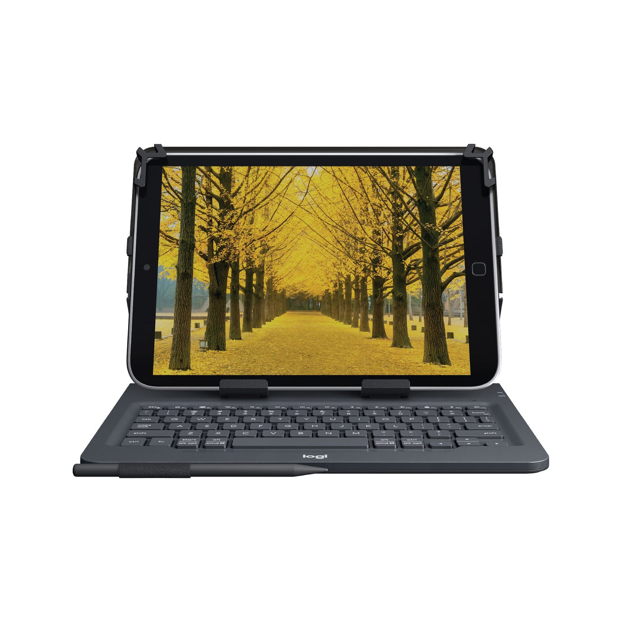 Logitech Universal Folio With Integrated Keyboard For 9-10 Inch Tablets Qwerty Inglés Del Reino Unido Bluetooth Negro