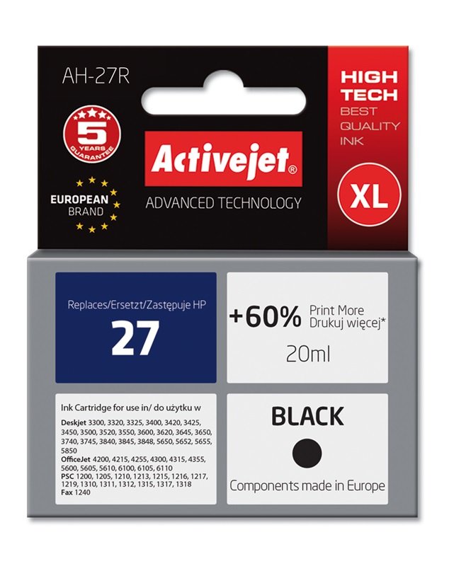 EAN 5904356280633 - Activejet AH-27R cartucho de tinta 1 pieza(s) Compatible Alto rendimiento (XL) imagen 2