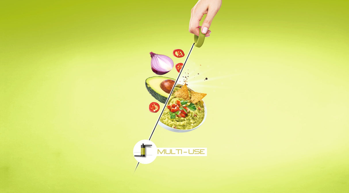 Tefal 5-Sekunden Zerkleinerer, Maxi-Kit Mit 4 Klingen (Negro/Verde, Manuell, 900ml) K13210