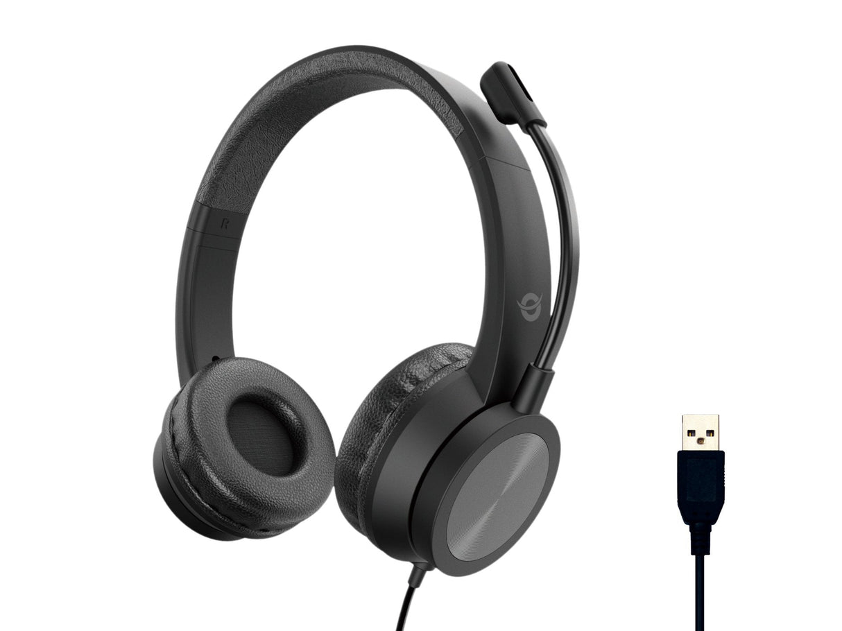 Auriculares Conceptronic Usb-A Mikro,Int.Bed.Mereo 2.0m Sw