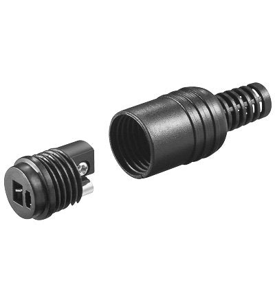 Conector De Altavoz Punto Y Raya Hembra Negro