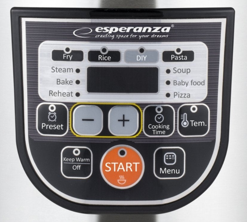 EAN 5901299954027 - Esperanza EKG011 olla multi-cocción 5 L 860 W Negro, Acero inoxidable imagen 9
