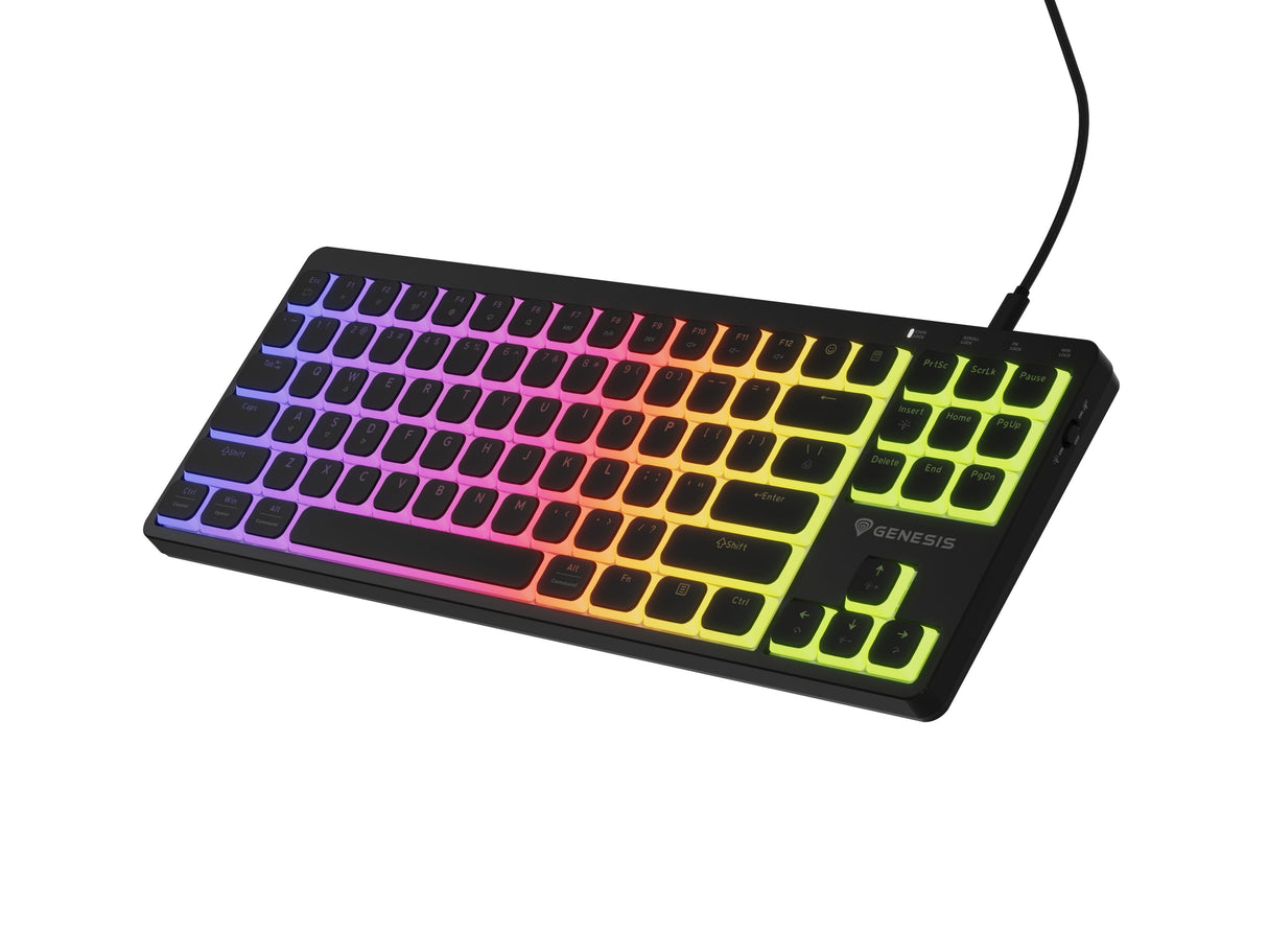 Genesis Thor 430 Mechanical, Wired, Us Layout, Rgb, Silent Gaming Keyboard, Black