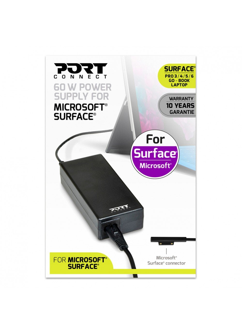 EAN 3567049001025 - Port Designs 900102-EU adaptador e inversor de corriente Interior 60 W Negro imagen 5