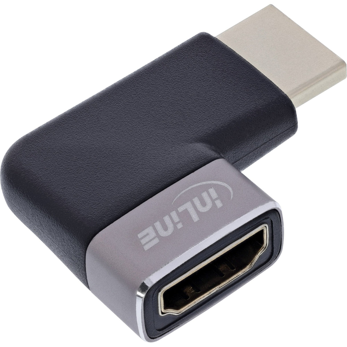 Inline® Hdmi Adapter, Hdmi A Plug / Socket, 90° Right, 8k Uhd