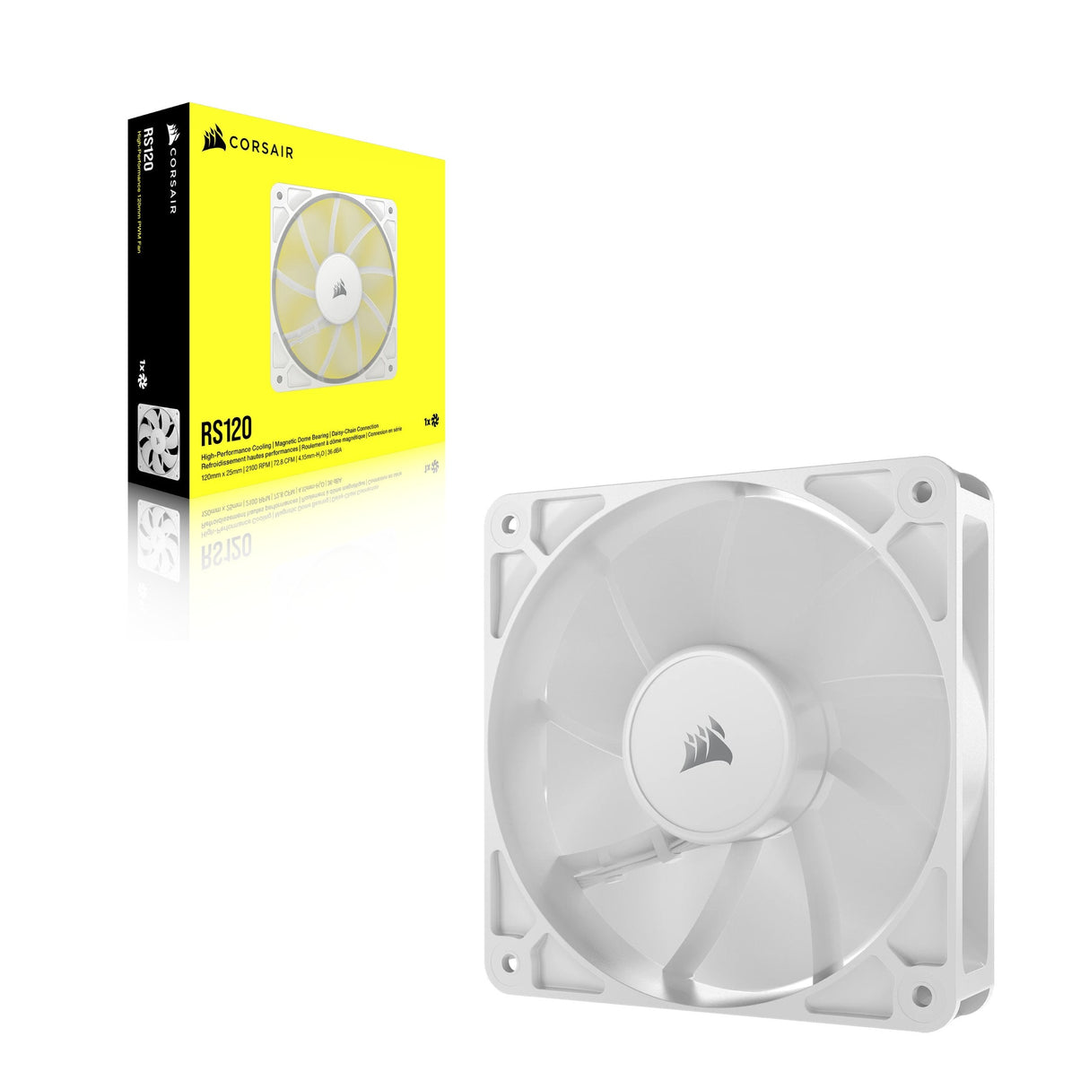 EAN 0840006684244 - Corsair RS120 Carcasa del ordenador Ventilador 12 cm Blanco 1 pieza(s) imagen 6