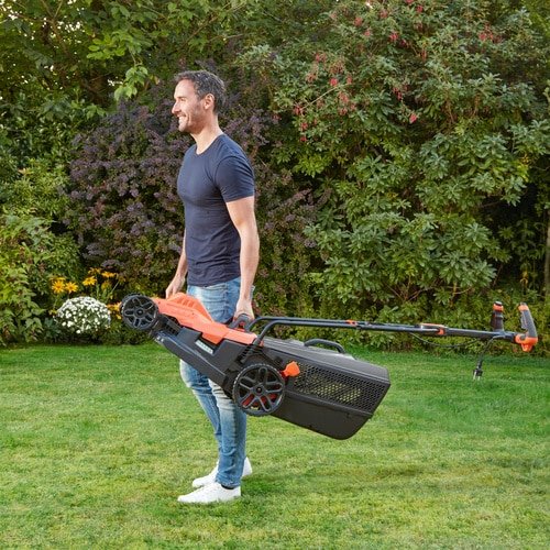 EAN 5035048682852 - Black & Decker BEMW481ES Cortacésped manual Corriente alterna Naranja imagen 8