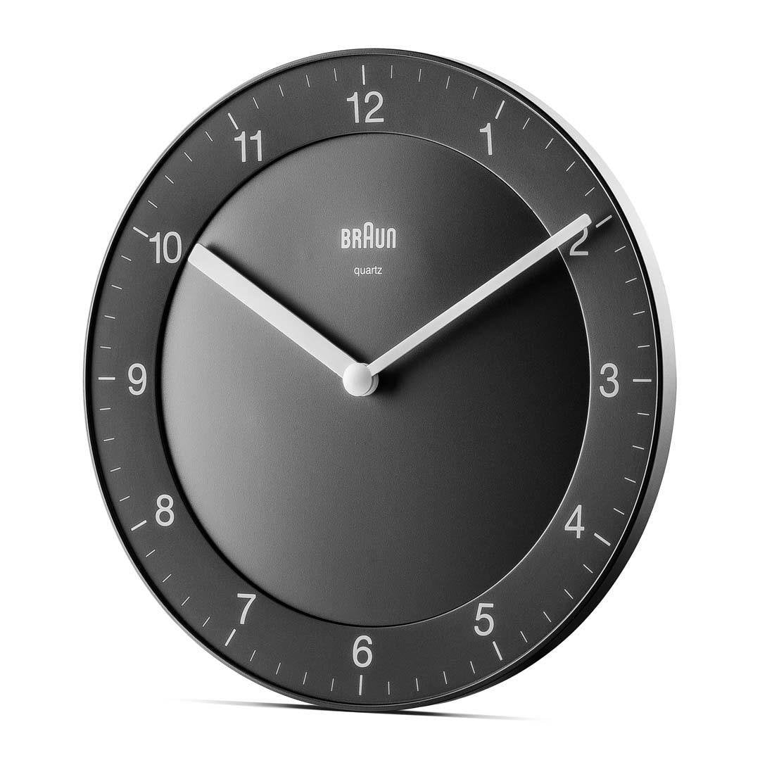 Braun Bc 06 B Reloj De Pared De Cuarzo Analógico Negro