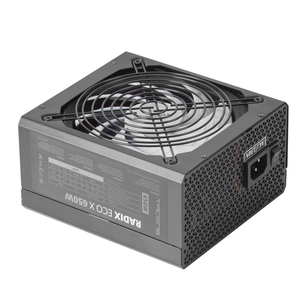 Fuente De Alimentación Tacens Radix Eco X 650 650w Ventilador 14cm