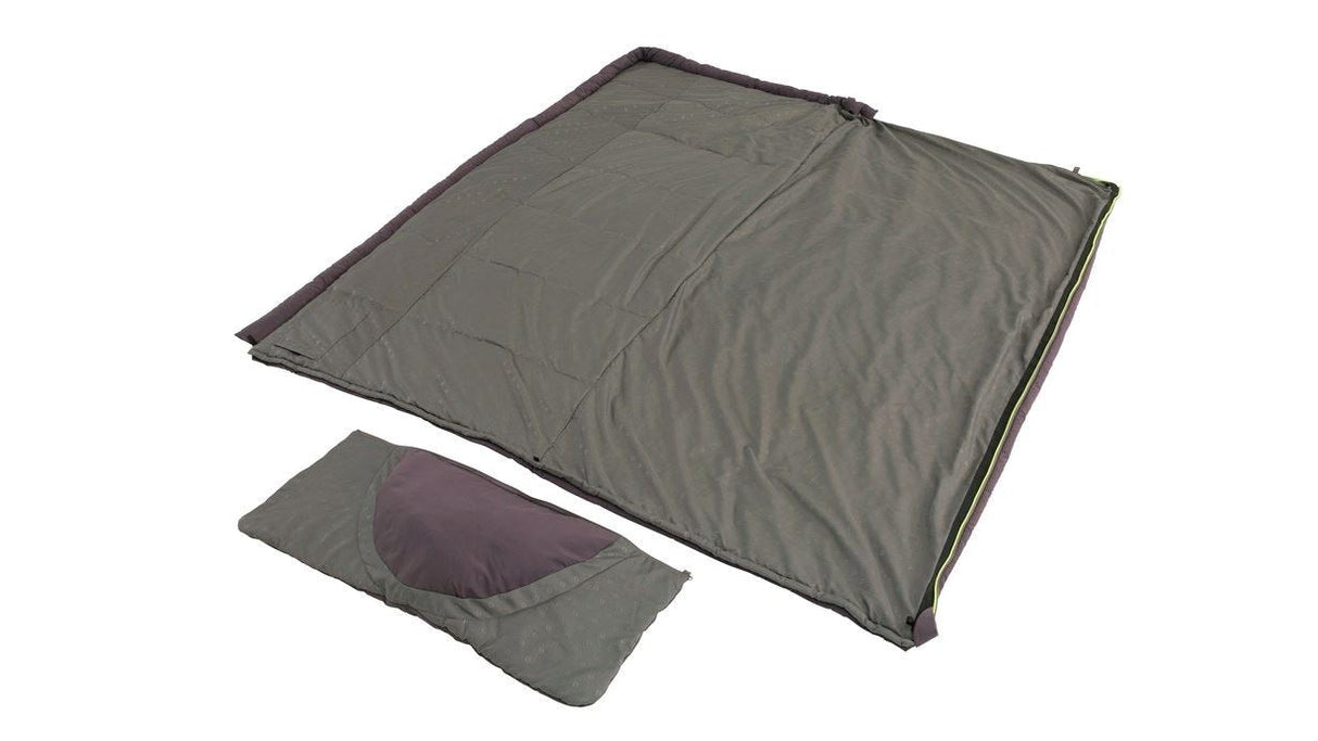 Outwell Contour Saco De Dormir Rectangular Poliéster Púrpura