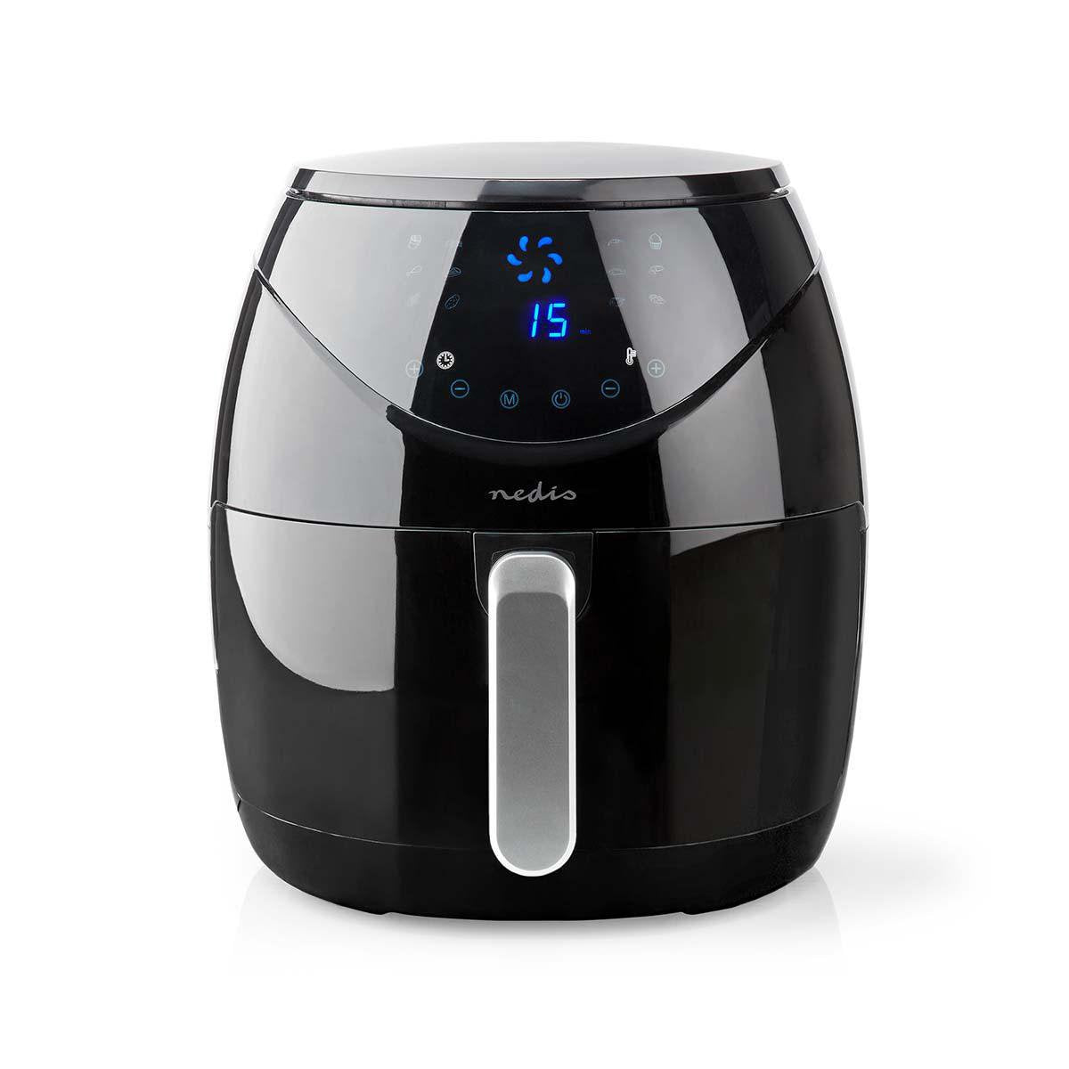 EAN 5412810334360 - Nedis KAAF250EBK freidora Sencillo 6,5 L Independiente 1800 W Freidora de aire caliente Negro imagen 1