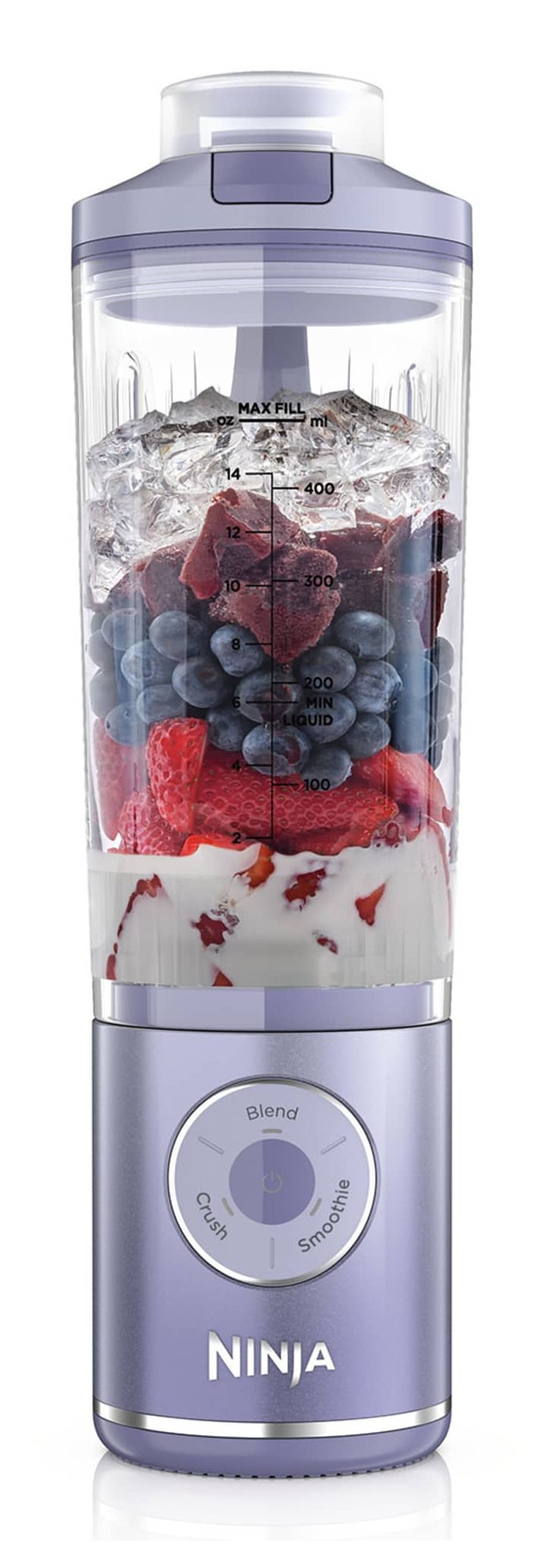 EAN 0622356320795 - Ninja BC251EULD licuadora 0,57 L Batidora de vaso portátil Lavanda, Transparente imagen 1